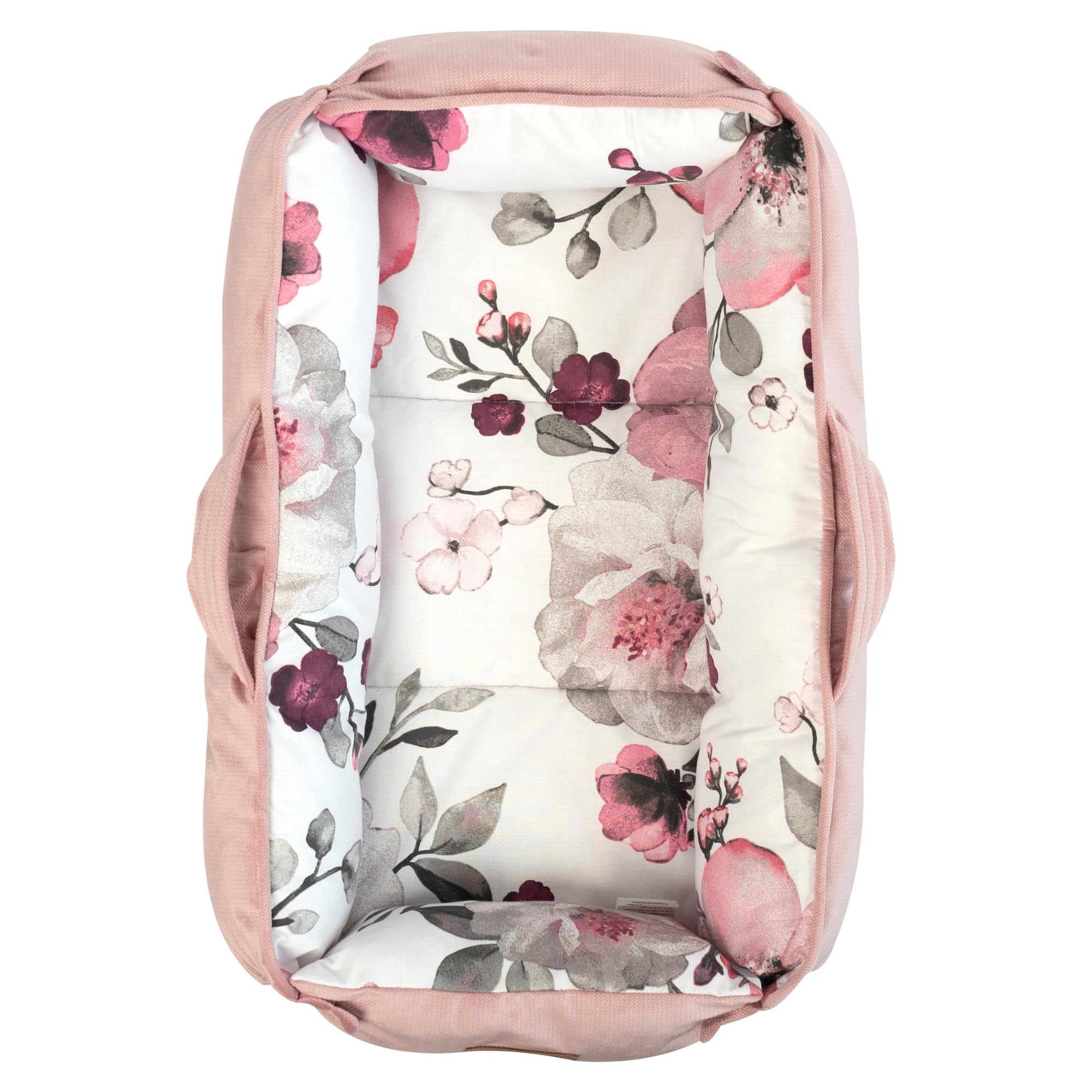 Bellochi Nid universel pour bébé | Retraite confortable pour nouveau-né | Chaise longue multifonction avec fermetures magnétiques silencieuses | Parfaitement dimensionné 100 x 70 x 14 cm (Blush)