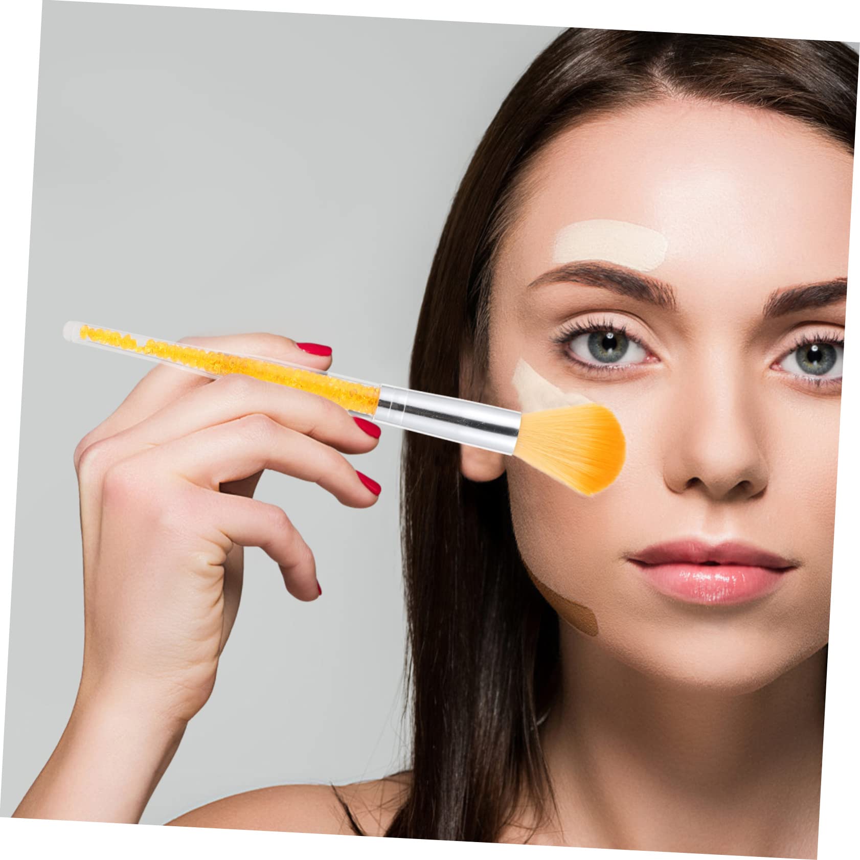 Healvian 14piezas Pinceles Acrílicos Para Manicura y Limpieza De Rostro Herramienta Creativa Multiusos Para Maquillaje y Cuidado De Uñas Mixtos y Diseño Compacto