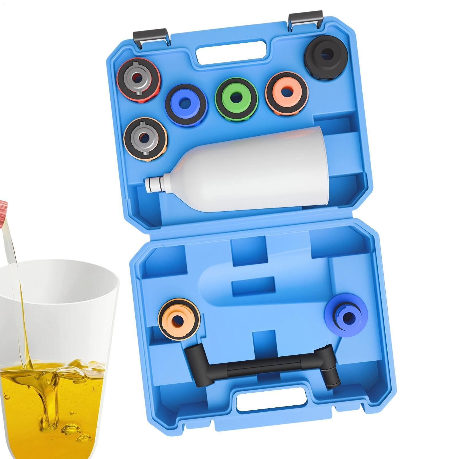 Embudo Cambio Kit vertido rápido y ajuste hermético con estuche | Embudo Llenador De Del Vehículo Para Taller, Carretera, Propietarios, Conductores