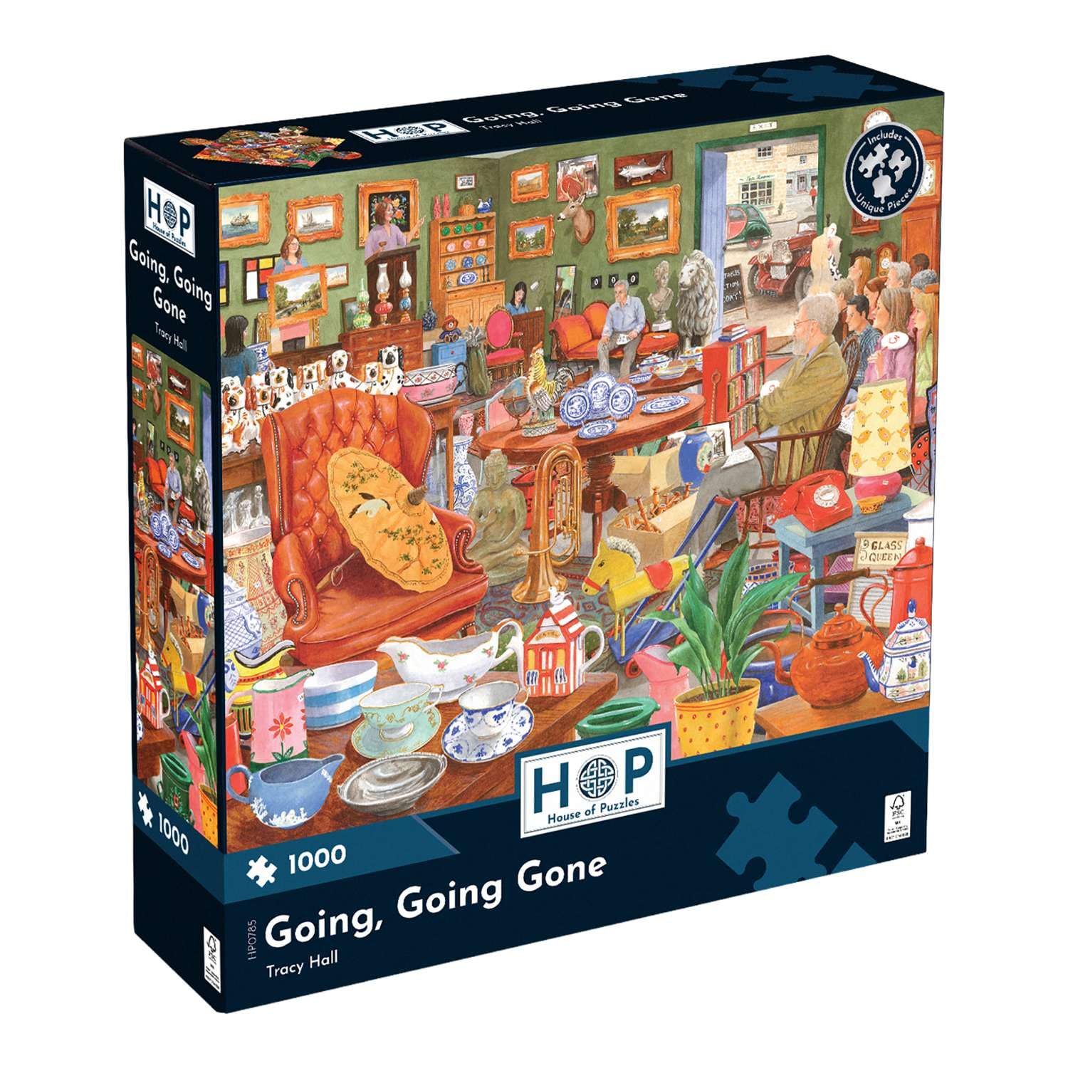 The House of Puzzles Going Going Gone, 1000 Piece Jigsaw