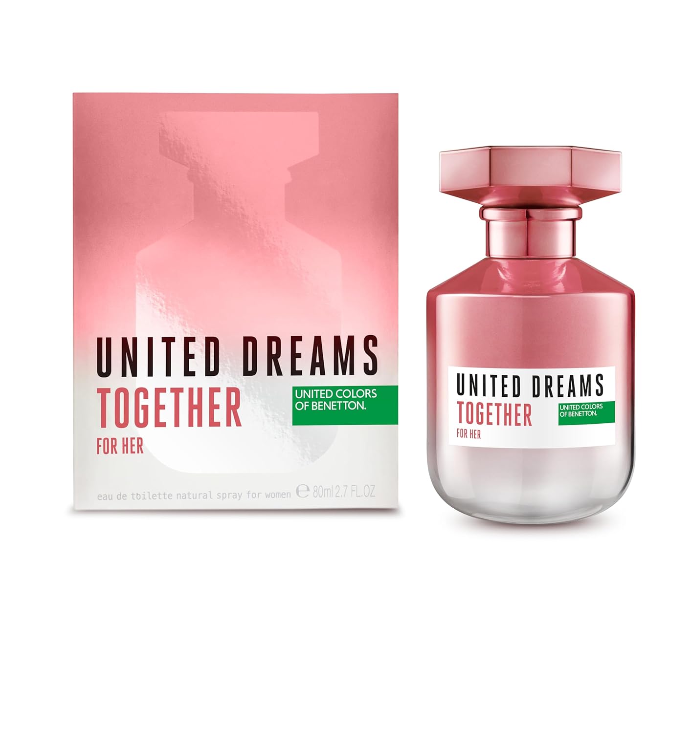 Fragancia para DAMA Benetton United Dreams Together 80 ml Her EDT Spray