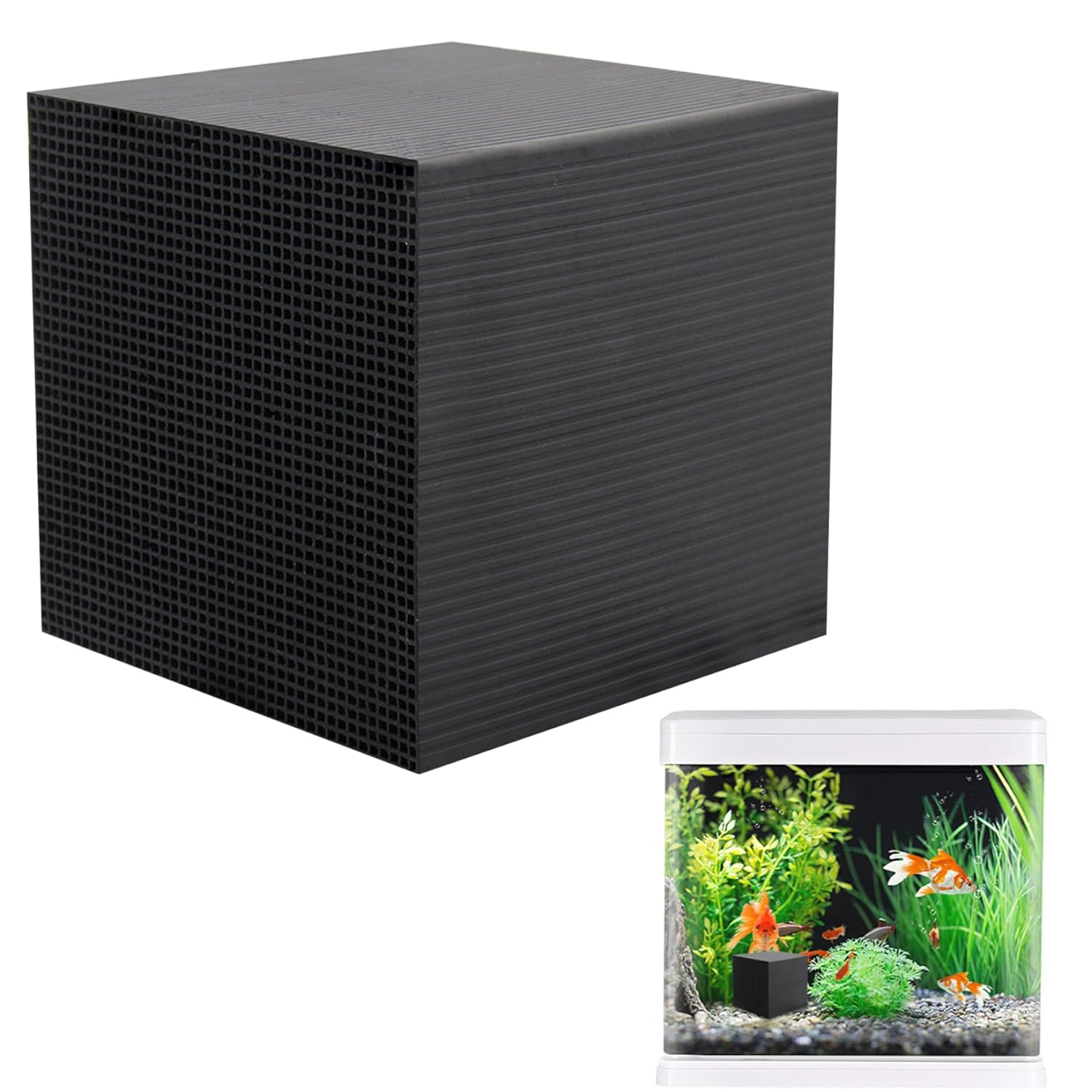 Water Trough Purifier Cube 4x4x4in Strong Filtration