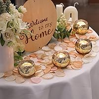 Vista 3 de 36 portavelas votivas doradas y 36 portavelas votivas