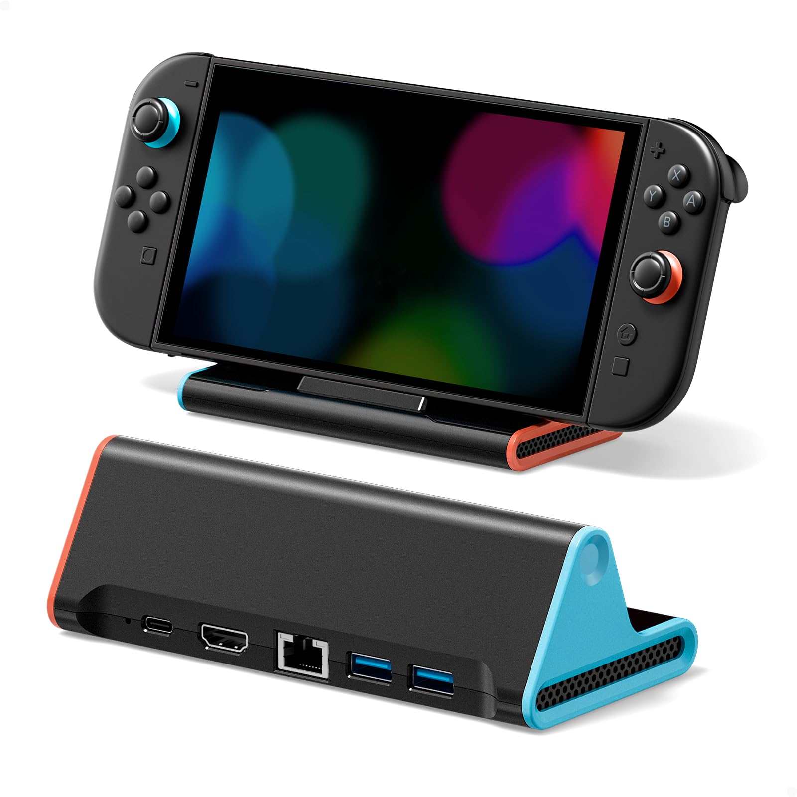 Switch 2 Dock with LAN Port, Portable Docking Station for Ni