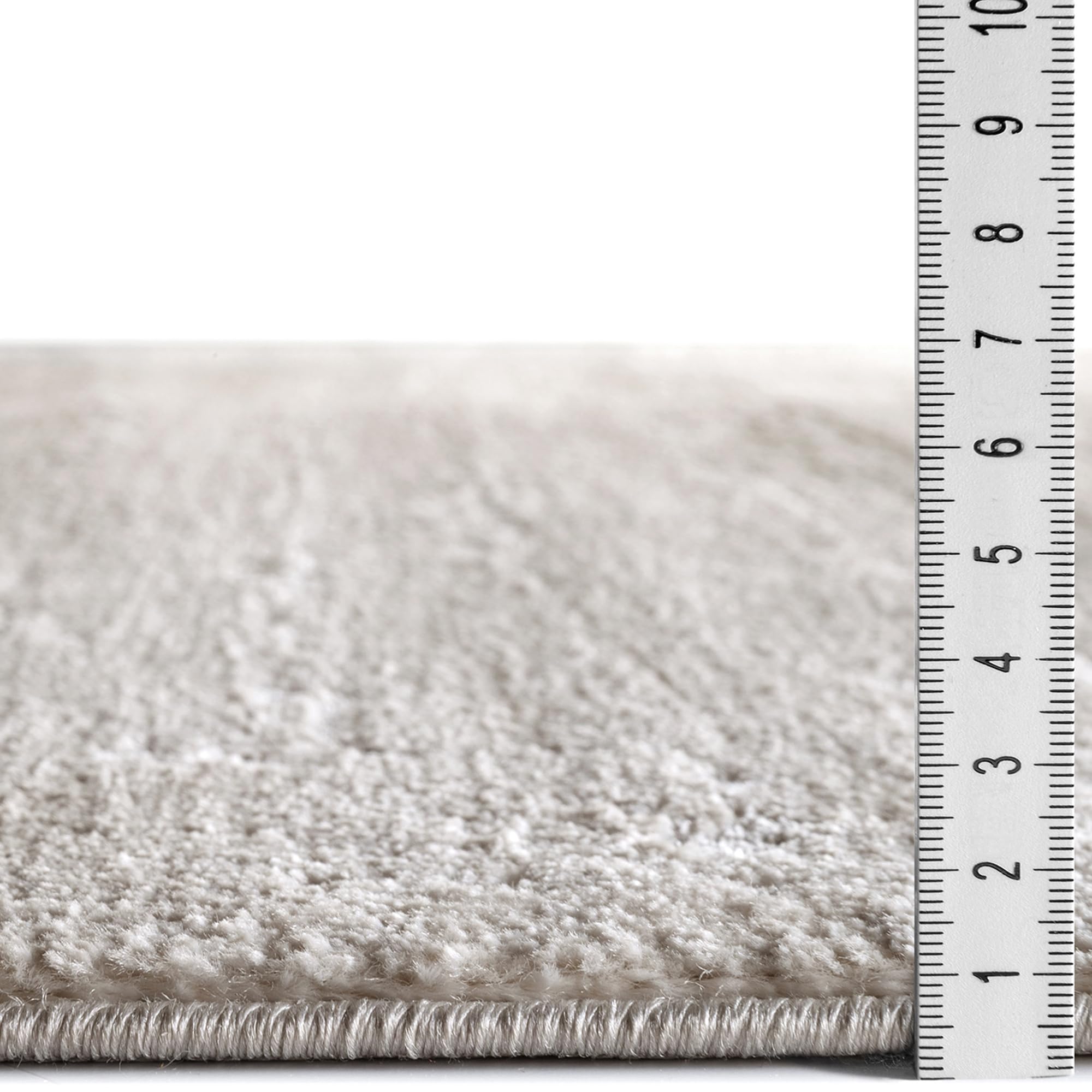 TESSO LIVING Alfombra de Pasillo Pelo Medio 80x150cm Gris Claro Suave Oeko-Tex Antideslizante Salón Dormitorio Pasillo Diseño Belga