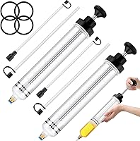 Vista 10 de Lothee Paquete de 2 Bombas Extractoras de Fluidos Automotrices de 500cc Extractor de Aceite Bomba de Jeringa Manual con Manguera Succión Manual