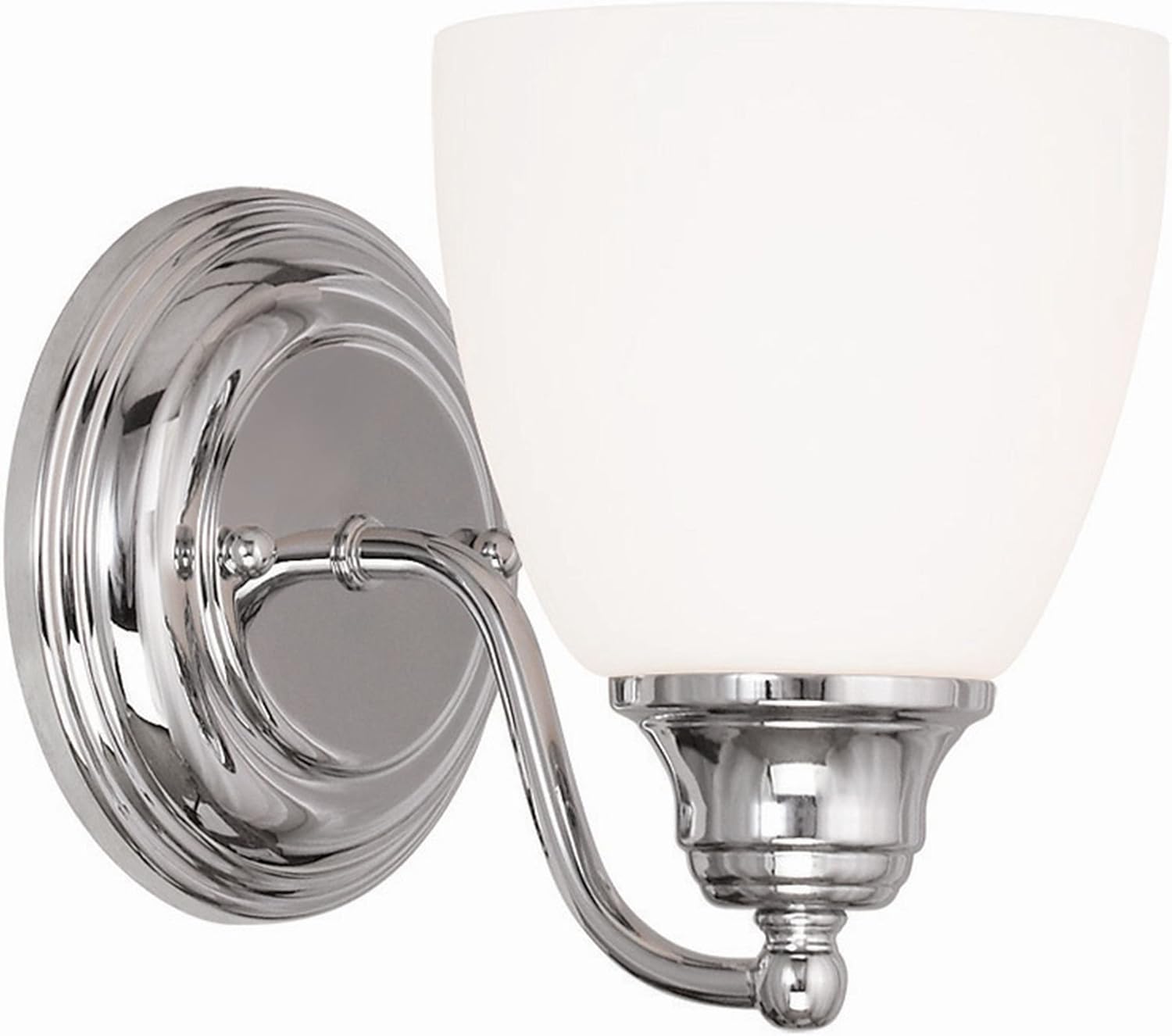 Livex Lighting 13671-05 Somerville 1 Light Wall Sconce, Chrome