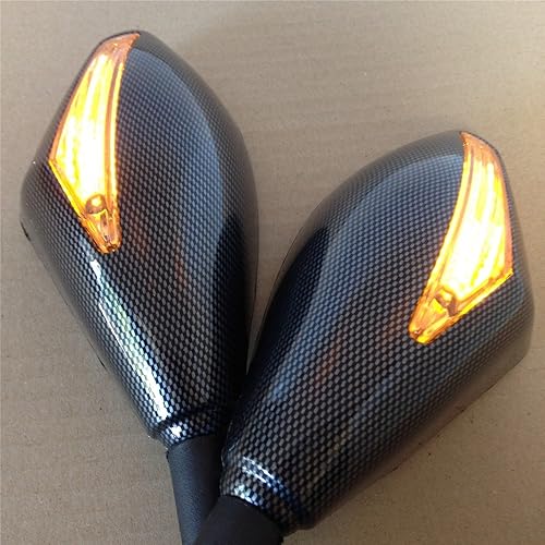Miniatura 8 de Espejos de señal de giro SMT compatibles con Suzuki Gsxr Hayabusa Sv650S Katana Rf600R Carbon+Cl [B00RUEH6Z6]