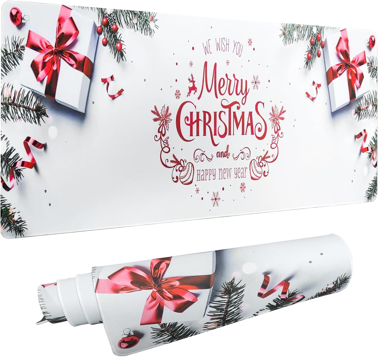 HONKID Christmas Mouse Pad Extra Large Desk Mat with