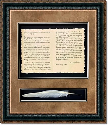 19. Wall Art Giant  Gettysburg Address with Quill