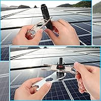 Vista 3 de Landhoow Herramienta de conector de panel solar, llave inglesa de metal solar, herramientas de extracción de desconexión solar fotovoltaica