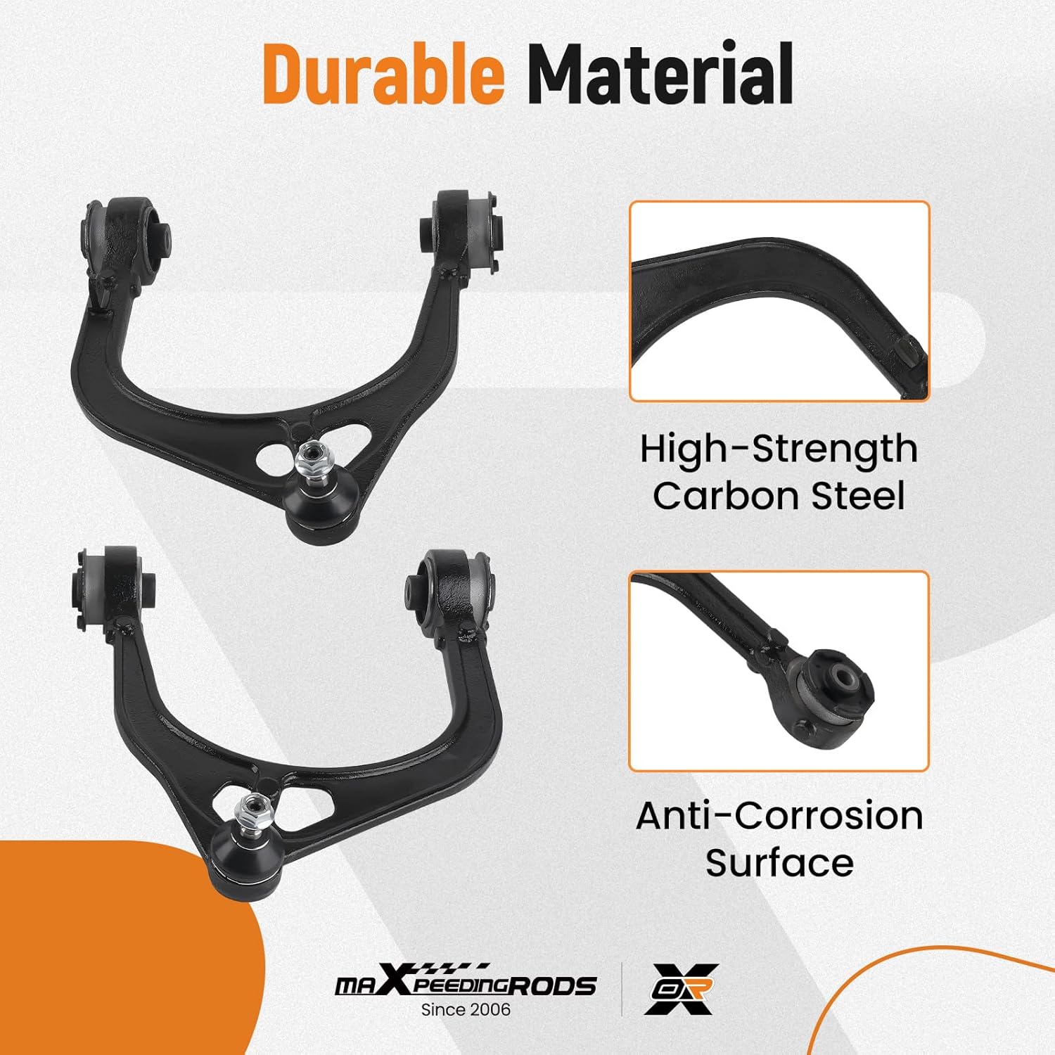 maXpeedingrods 2Pc Front Upper Control Arm w/Ball Joint for Dodge Charger 2006-2023 Challenger 2008-2023 Magnum 2005-2008 Chrysler 300 2005-2023, 620177 K620178 Suspension Control Arm Set