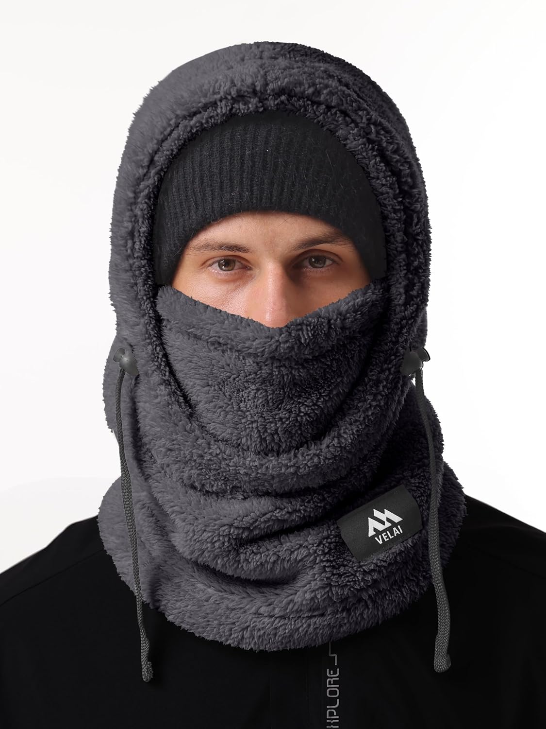 Balaclava Fleece Ski Mask for Men Women Winter Face Masks Windproof Hooded Scarf Cold Weather Hat Neck Warmer - Image 2