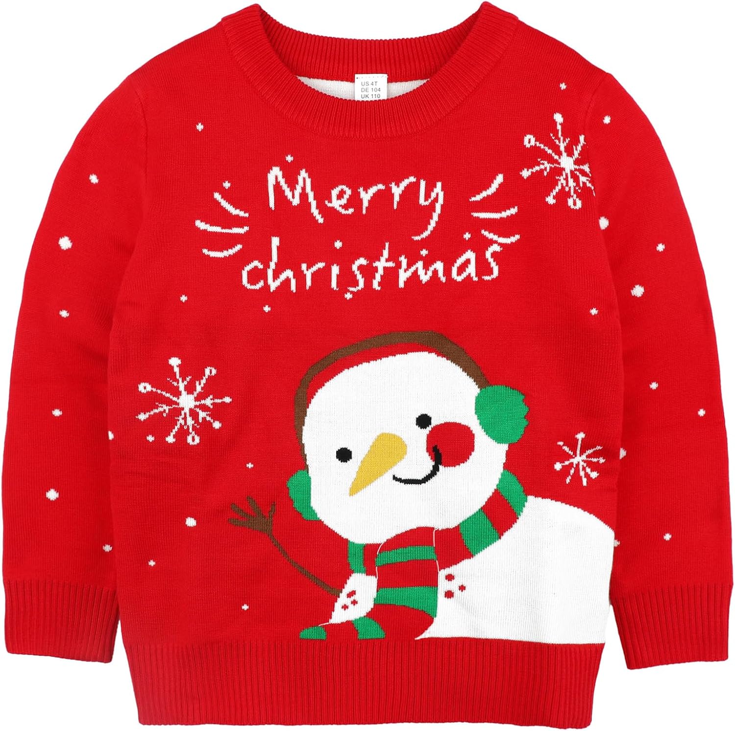 Toddler Girls Ugly Christmas Sweater Funny Xmas Outfits Kids Reindeer Knit Pullover Holiday Sweatshirt Tops 2-7 Years