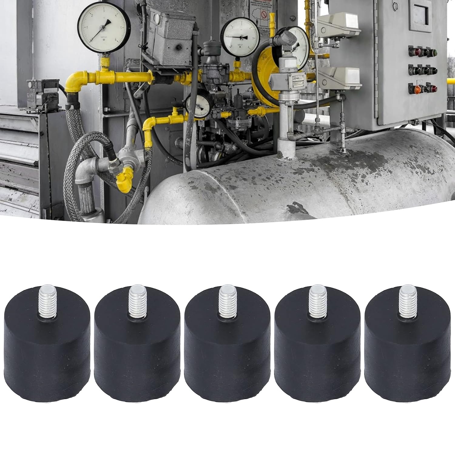 5Pcs Rubber Vibration Mount, Rubber Studs Vibration Isolator, Mute