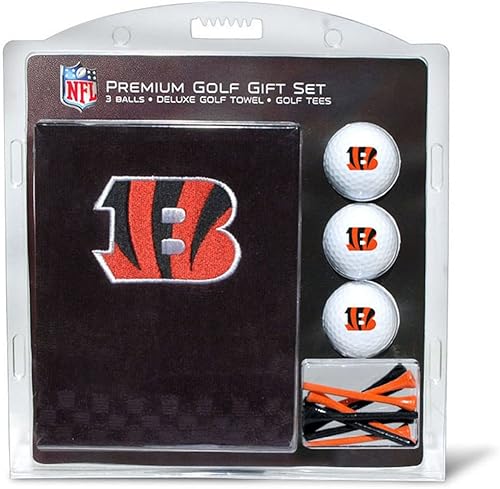 Vista 28 de Team Golf Juego de regalo premium de la NFL: toalla bordada de lujo, 3 bolas, 14 camisetas (2-3/4 pulgadas regular)