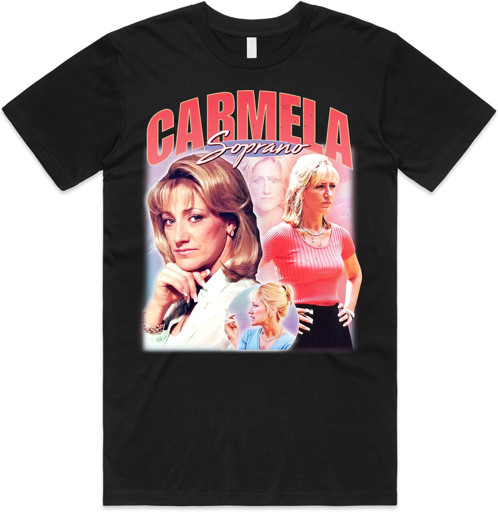 Sanfran ClothingCarmela Soprano Homage Top TV Show Gift Adult Unisex 90's Vintage T-Shirt