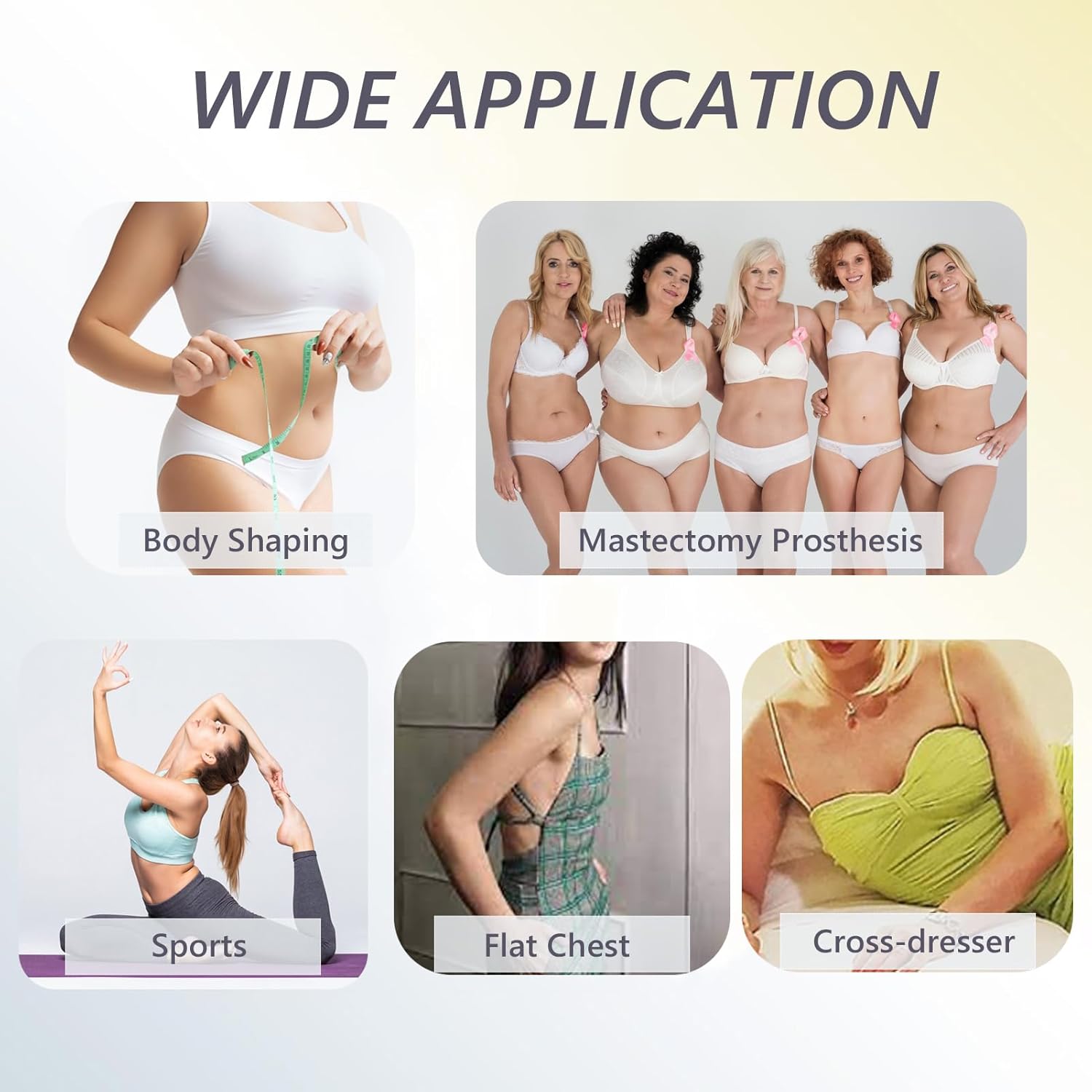 Silicone Breast Form Mastectomy Prosthesis Waterdrop Shape Bra Pad Enhancer Only 1 Piece