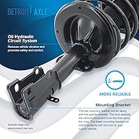 Vista 37 de Detroit Axle - Kit de suspensión delantera de 10 piezas para Chevy Aveo Aveo5 Pontiac G3 Wave 2 Ready Struts Assembly 2 Enlaces de barra