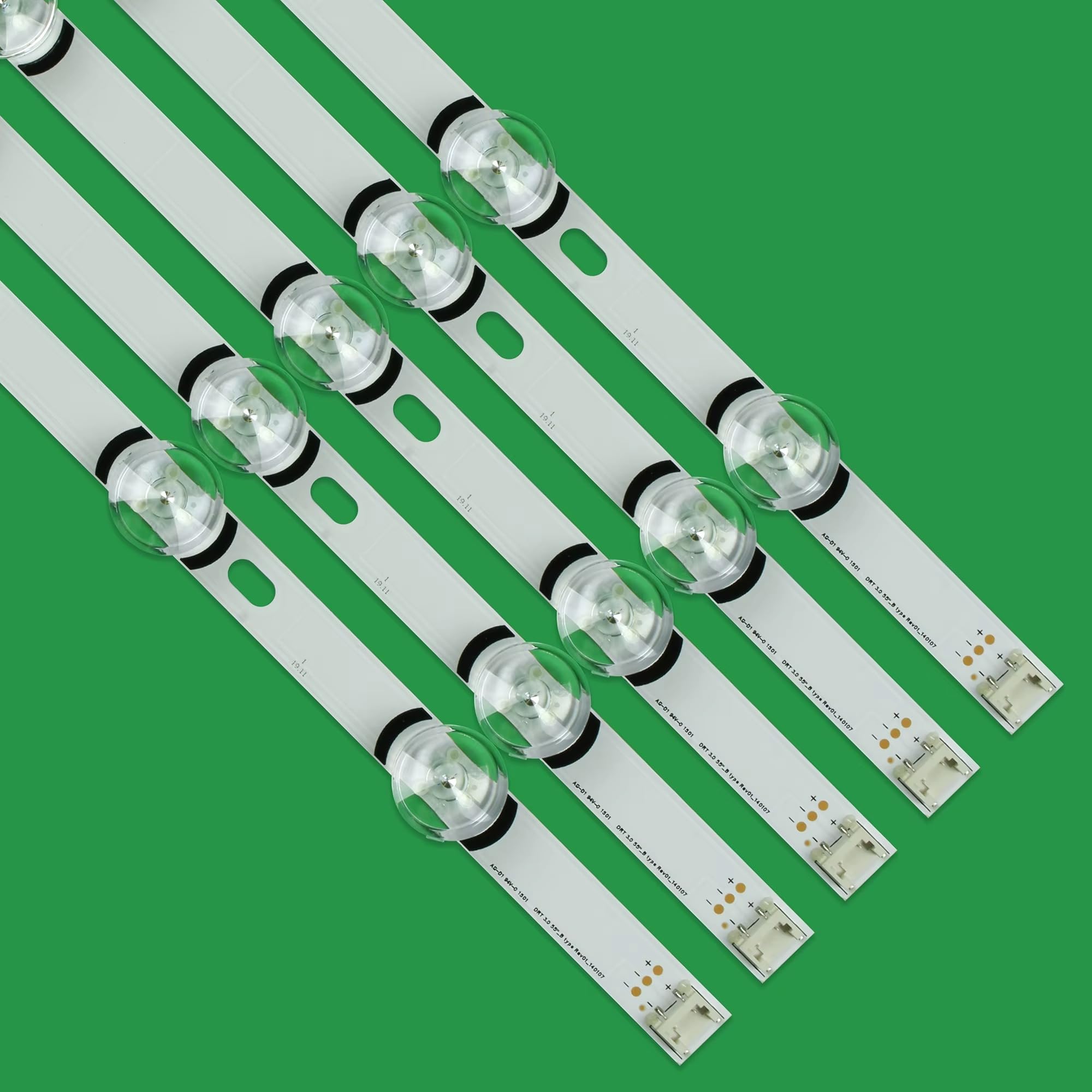 Generico kit 10 barre led RETROILLUMINAZIONE compatibili con tv lg 55" LB160DZ-A LB161DZ-B 55LB550 55LB551 55LB552 - ricambio premium con biadesivo