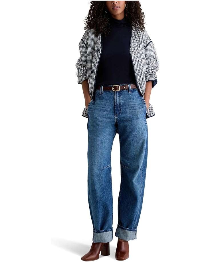 AG Jeans Mercer High Rise Cuffed Barrel Jean In Nouveau - #4 of 4