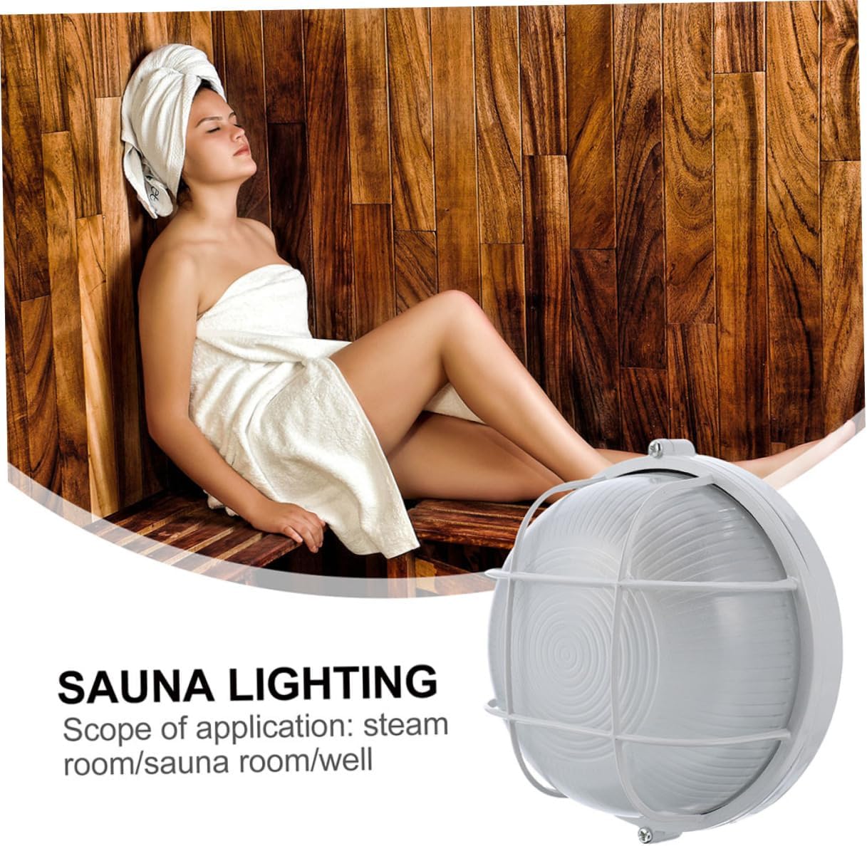 ibasenice 2pcs Steam Sauna Wall Lamp Explosion Multi-Functional Sauna Light Steam Accessory
