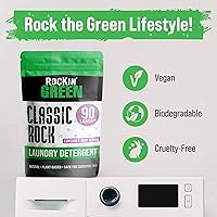 Vista 137 de Rockin' Green Detergente para ropa sucia, a base de plantas, detergente en polvo natural para ropa, vegano y biodegradable, seguro para pieles