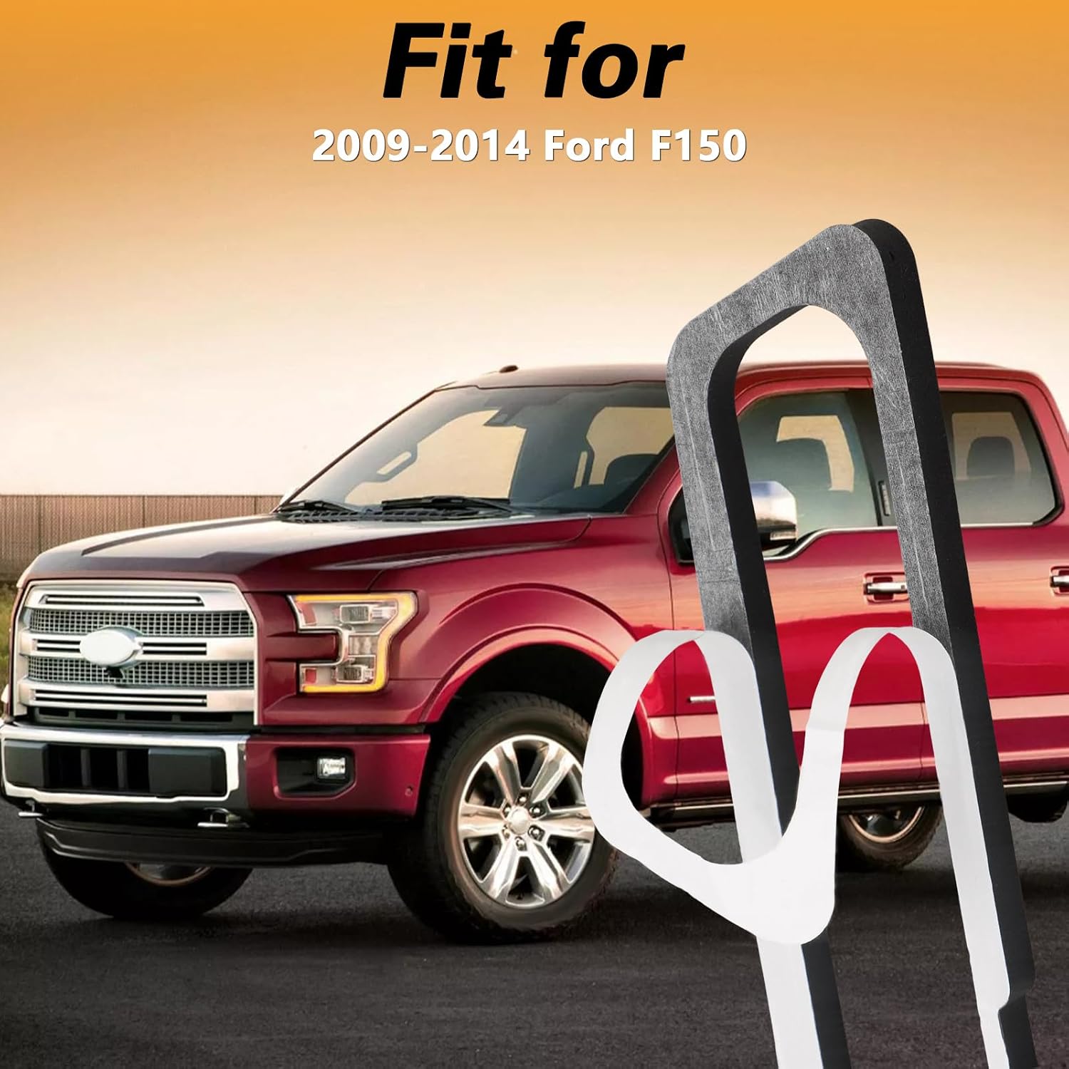 EVRBUL Thickened Third Brake Light Seal Gasket 3rd High Mount Stop Light Seal Gasket Compatible with Ford F150 2009 2010 2011 2012 2013 2014