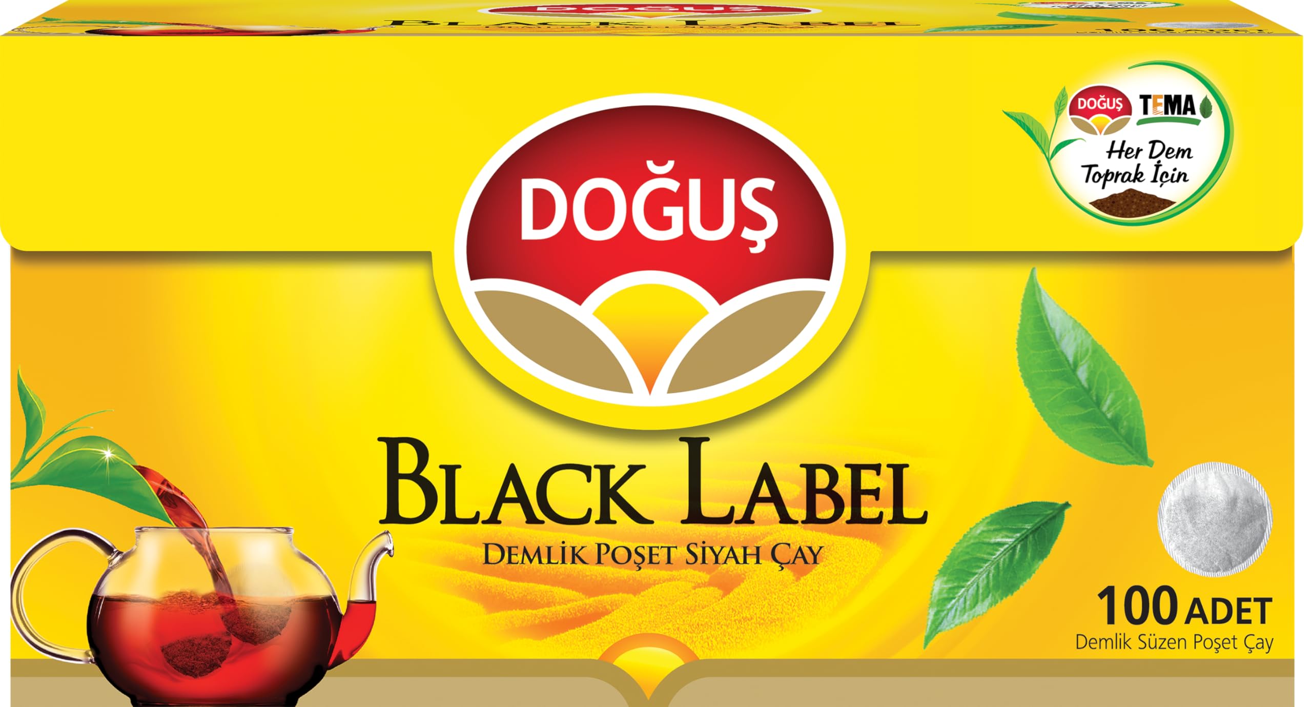 Doğuş Çay Black Label Demlık Poset 100X3.2 Gr