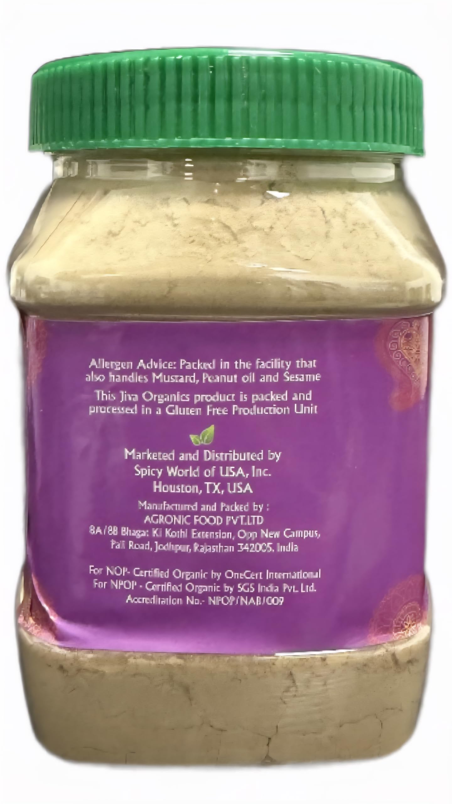 Organic Amla Powder 1.25 LB (20oz) - Pure, Lab Tested, Gluten Free, Non-GMO, Pure Amalaki Powder From India, Vitamin C, Bulk Bag, 100% Raw & Natural - by Jiva Organics — Amazon image 3