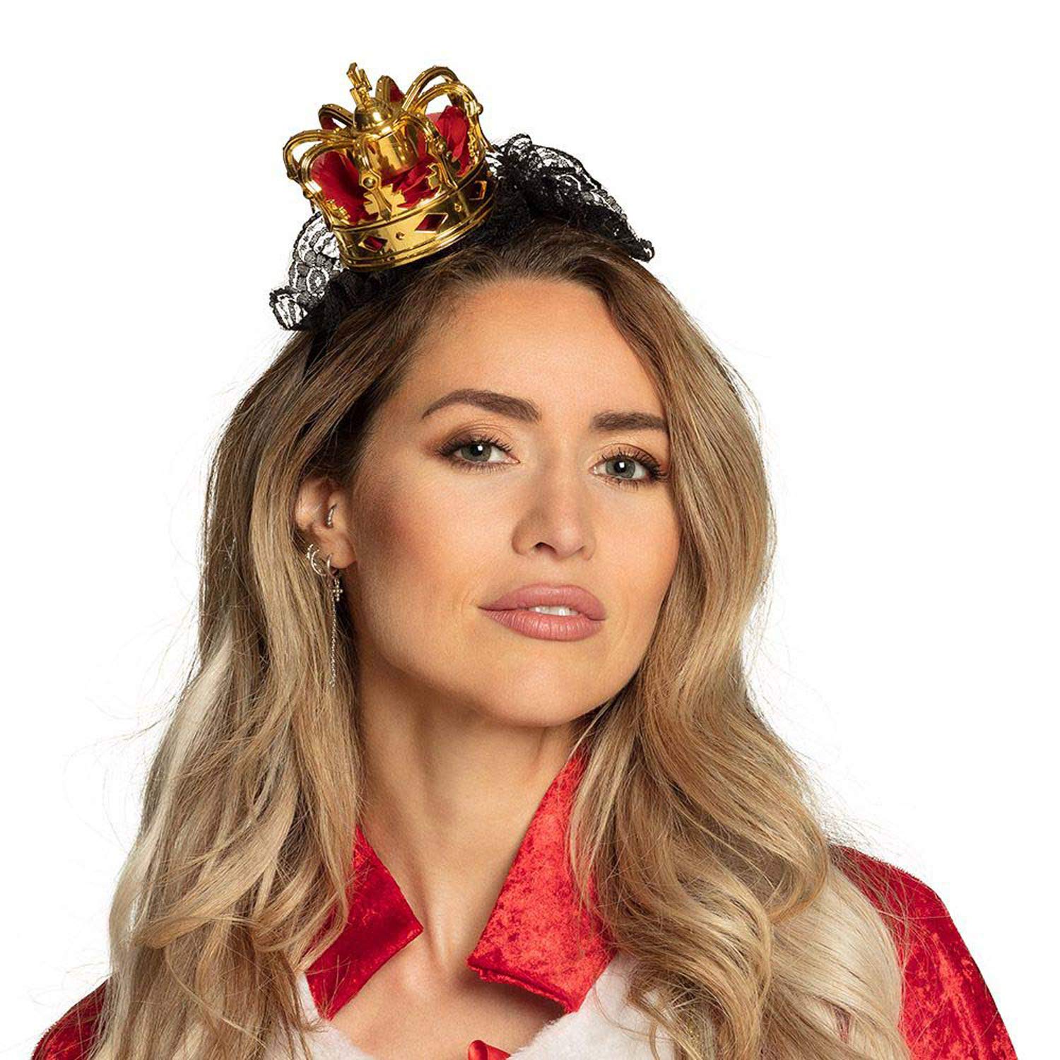 Boland, Royal 64559, Tiara Queen Headband with Golden Crown for Children Carnival, Halloween, Theme Party, Theatre, Stage - Image 2