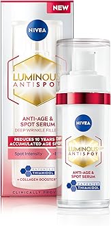 NIVEA Luminous 630 Anti Dark-Spot & Anti-Age Serum (30ml), Anti-Wrinkle Face Serum Reduces Age Spots and Dark-Spots, Firming and Hydrating Serum to Reduce Wrinkles and Fine Lines