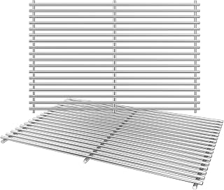 Utheer 19.5 Inch 304 Stainless Steel Cooking Grates 7528 for Genesis E310 E320 E330 S310 S320 S330, Solid Rod Grill Grates Replacement for Weber 7524