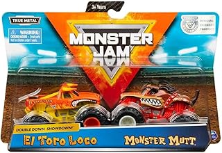 Monster Jam, Official El Toro Loco vs. Monster Mutt Die-Cast Monster Trucks, 1:64 Scale, 2 Pack