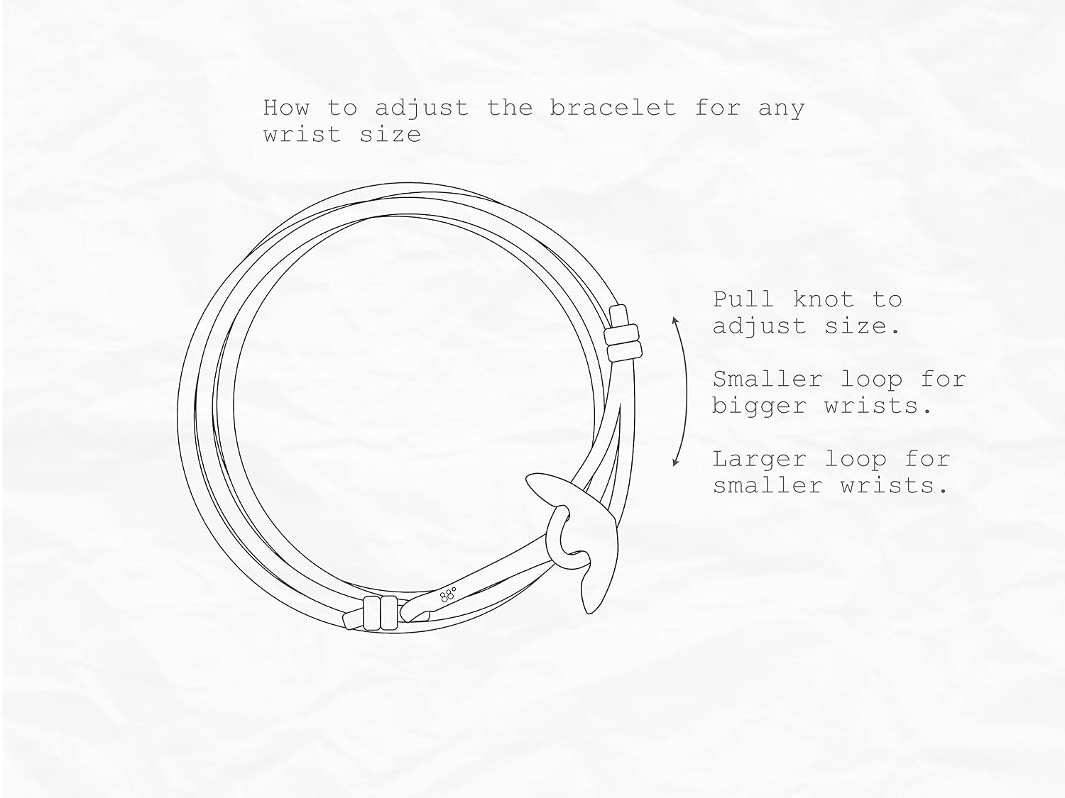 Eighty Eight Degrees Anchor Rope Bracelet for Men Made from Stainless Steel and Durable Rope, Adjustable - Image 5
