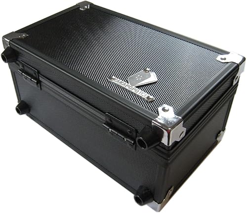 Miniatura 5 de D3 Caja de transporte de almacenamiento de metal negro cubo para cartas coleccionables caja Toploader TCG protector manga juego de cartas MTG Magic