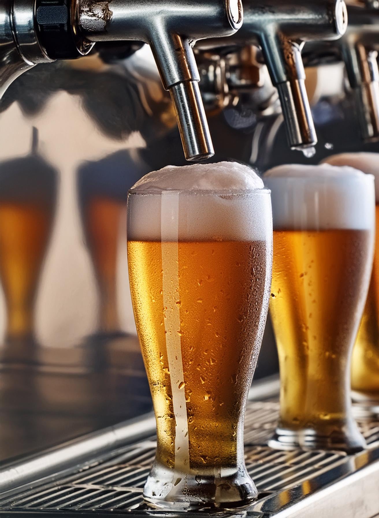 Set Verres Bière Glasmark KROSNO 1992 - Lot De 4 | Verre à Bière De Blé/Pils | Chope à Bière Classique | Lavable Au Lave-Vaisselle Verres à Bière 500ml