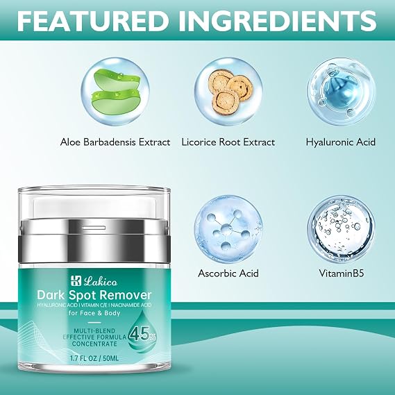 Dark Spot Remover for Face & Body, Dark Spot Corrector- Age Spot Sun Spot Freckles Melasma Brown Spot Remover Skin Care Repair Cream for All Skin Types1.7 FLOZ