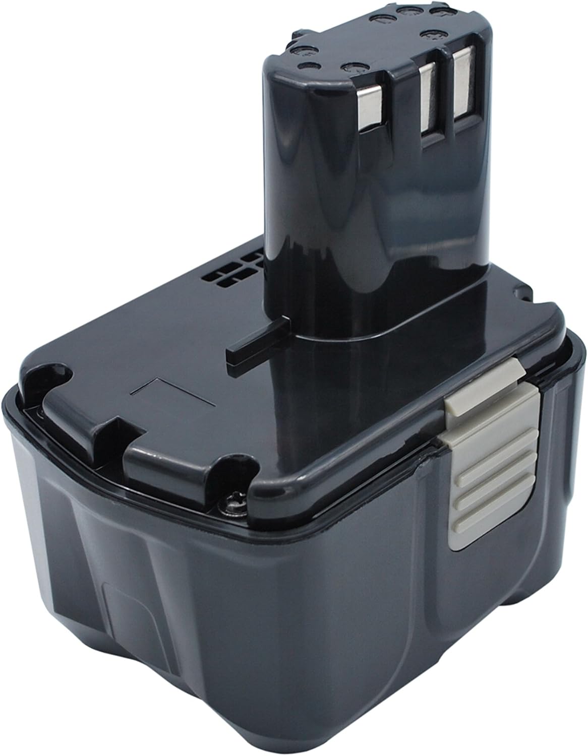 Side view of Vsdampj battery with release buttons
