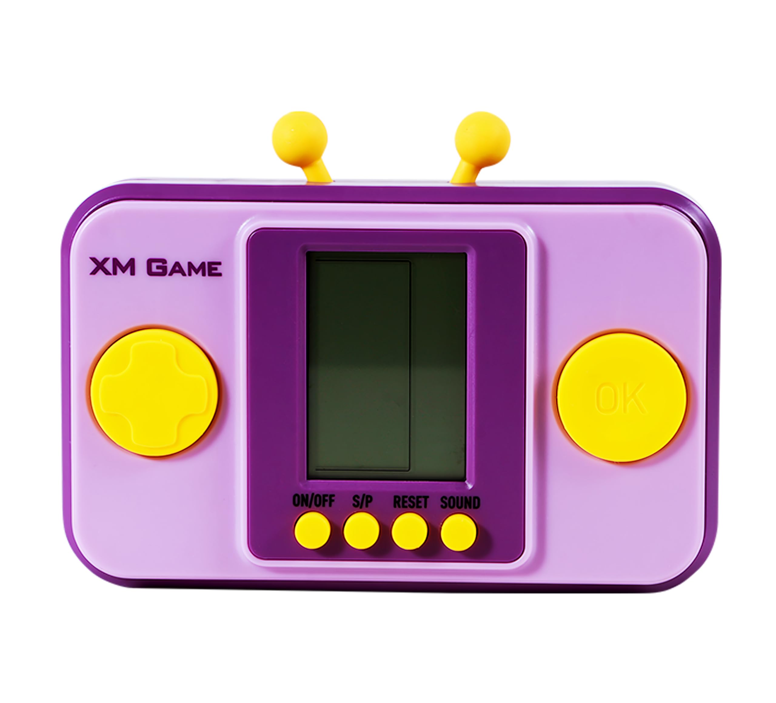 TAQY Creativity Brick Game Console 26 Block Games Adjustable Level/Speed  Retro Handheld Game Console Soft Silicone Buttons Racing/Tank Battle Electronic Toys Children's (Purple)