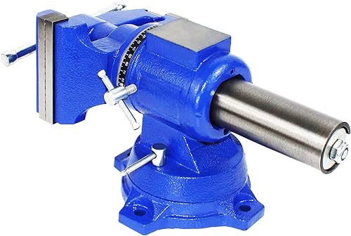 Miniatura 9 de HFS (R) Tornillo de banco giratorio multiusos - Resistente - Base de bloqueo (4 pulgadas)