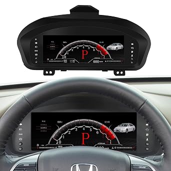 Digital Cluster for Honda Accord 2003-2007, 10.25 Inch Speedometer Instrument Linux System Original Display Dashboard Gauge Screen with Windowsheild Kit for Car