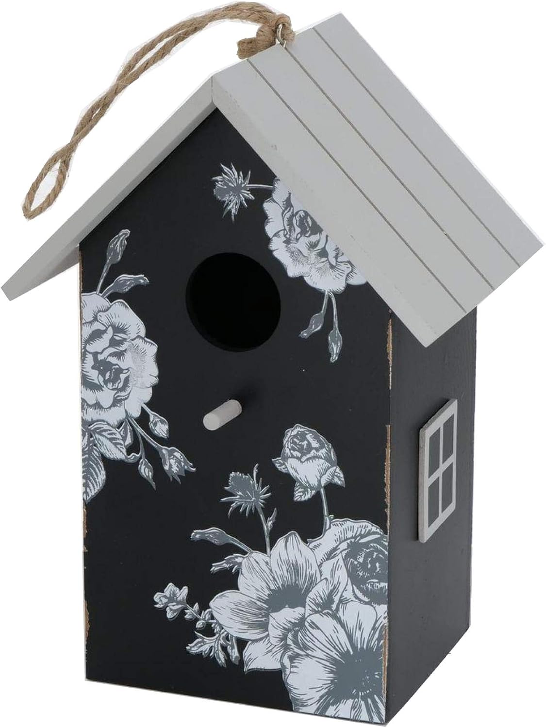 Nichoir à Oiseaux Navaris En Bois - 25x20x18cm Pour Mésanges - Avec Protection Anti-prédateurs