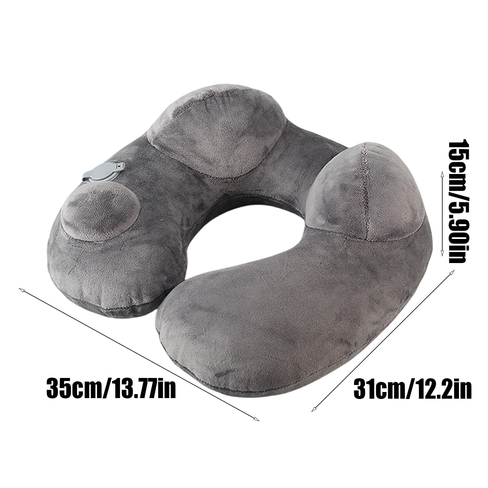 Nadmuchiwana podróżna poduszka pod szyję – ergonomiczny zagłówek powietrzny z pompką ręczną, zmywalny pokrowiec, kompaktowe etui – idealne rozwiązanie do odpoczynku do samolotu, samochodu, podróży