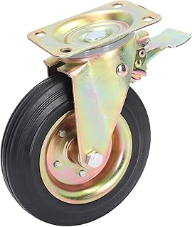 XHTLLO 8 Inch Heavy Duty Caster, 440LBS Load Cart Casters, Universal Caster Wheel, Quiet Rolling Trolley Workbench Castor, for Workbench, Dolly, Cart, Trolley