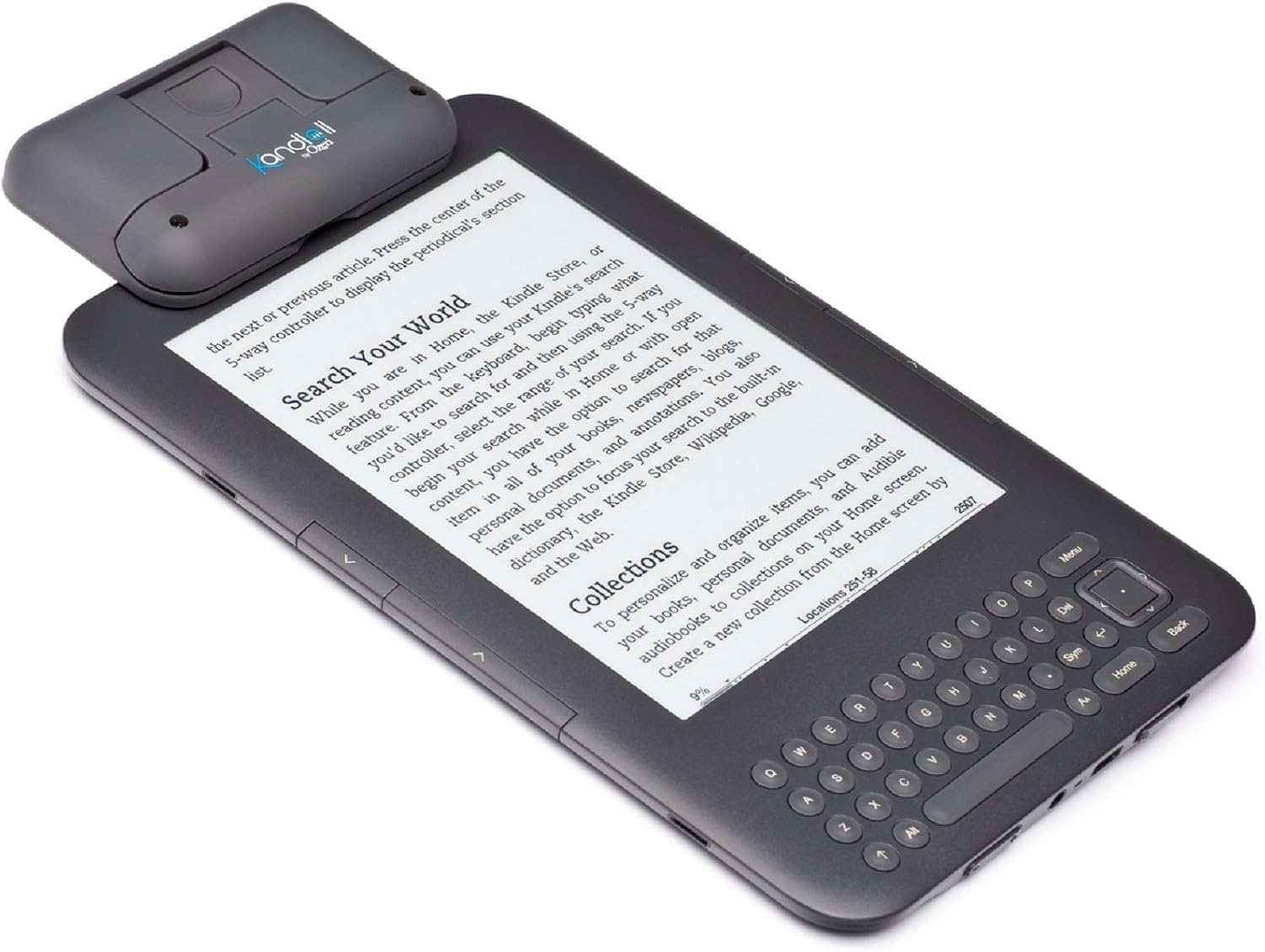 Kandle by Ozeri II Book Light -- LED Reading Light Designed for Books and eReaders.