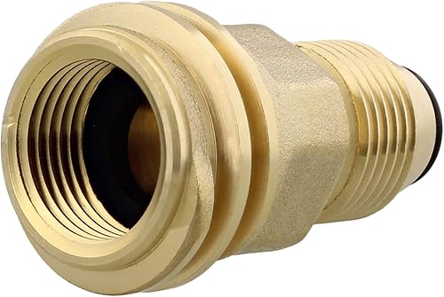 Miniatura 2 de BISupply POL a QCC1 Tipo 1 Adaptador de tanque de propano 1pk LP Conector extremo, adaptador de propano POL convertidor de botella