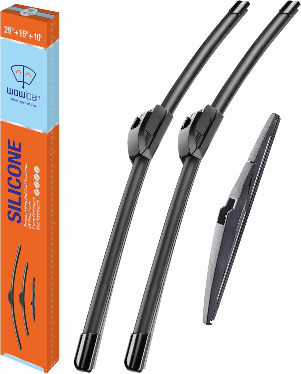 Amazon.com: WOWIPER Silicone Wiper Blades Automotive Replacement Windshield Wiper Blades for Ford Ranger 2011-1999 Commander 2010-2006/Chevrolet HHR 2011-2006 Wiper Blades for My Car - 18"+18" (Set of 2) : Automotive