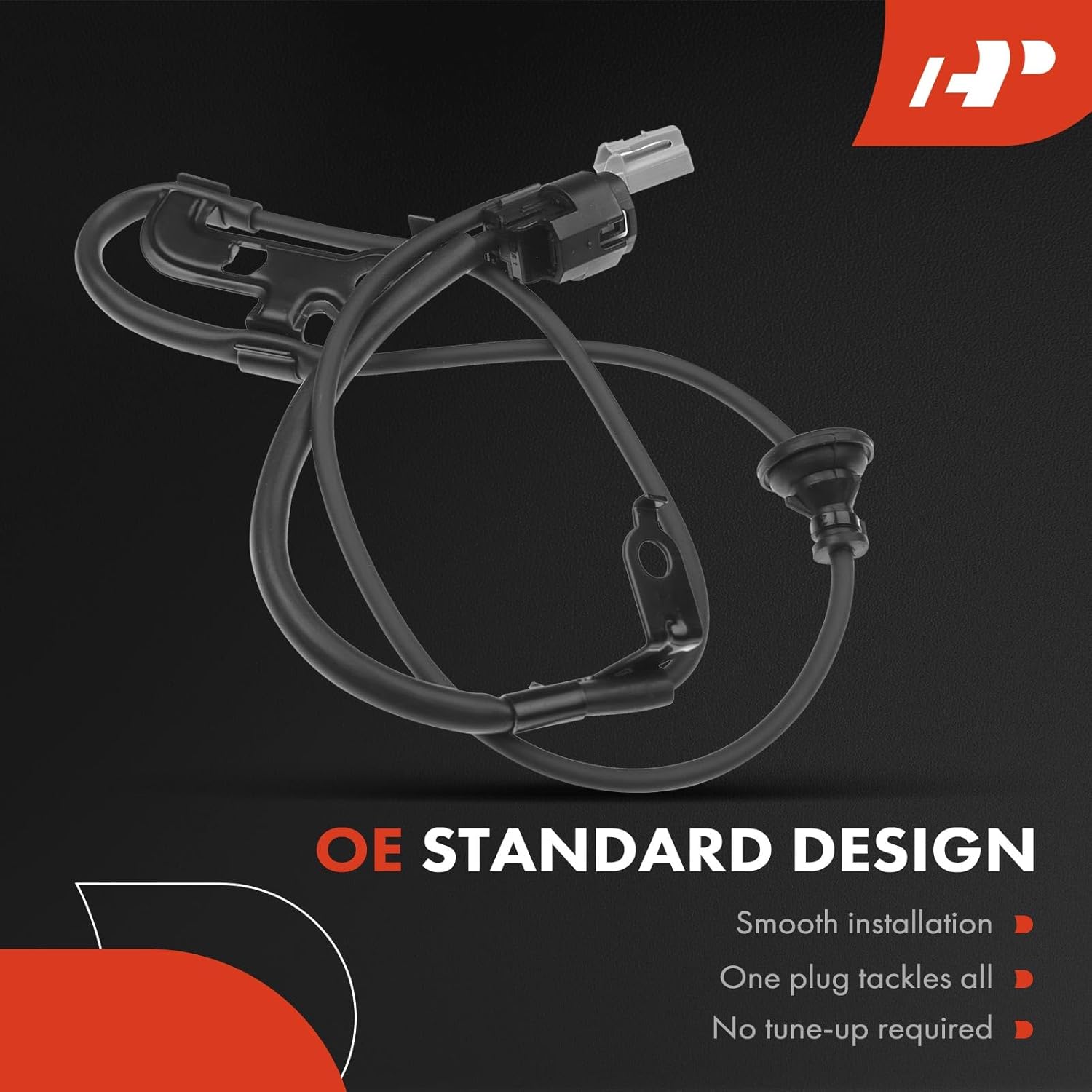 A-Premium 2PC Set Wire Harness for Rear ABS Wheel Speed Sensor Compatible with Toyota & Lexus Models- Camry 2002-2006, Solara 2004-2008, Avalon 2005-2010, ES330 2002-2006 - Without Sensor