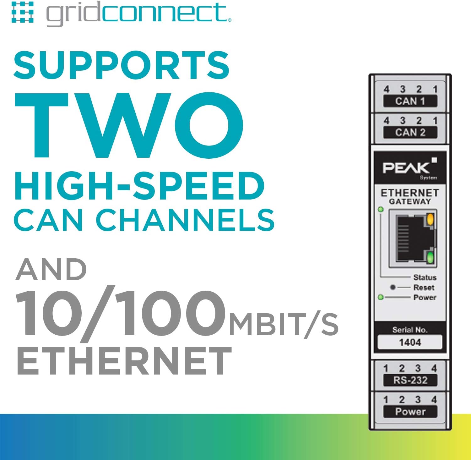 Big Sale CAN Ethernet Gateway DR – IPEH-004010 (GC-CAN-ENET-GW)